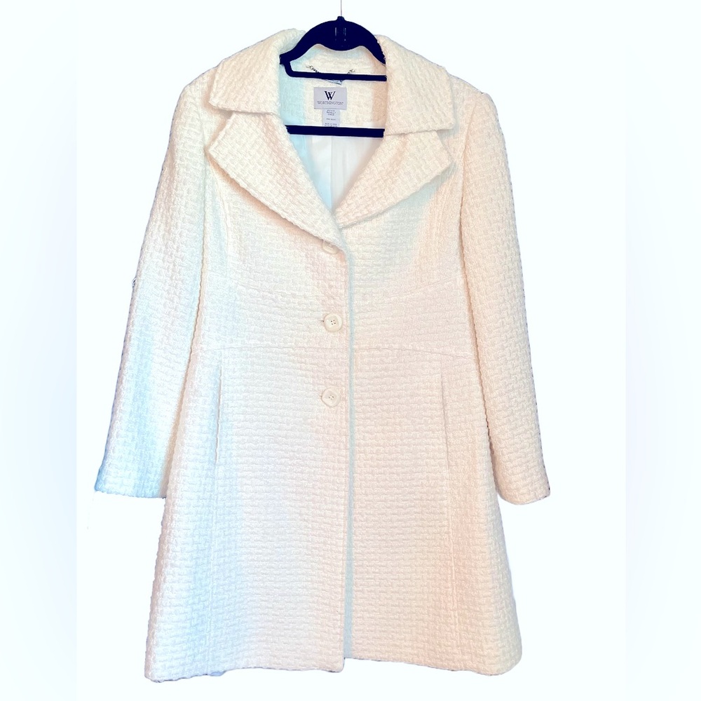 Worthington White Wool Coat